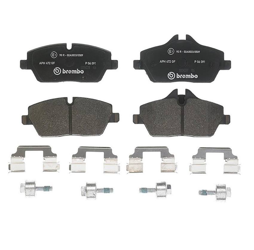 BMW Disc Brake Pad Set – Front (Low-Met) 34106884267 – Brembo P06091