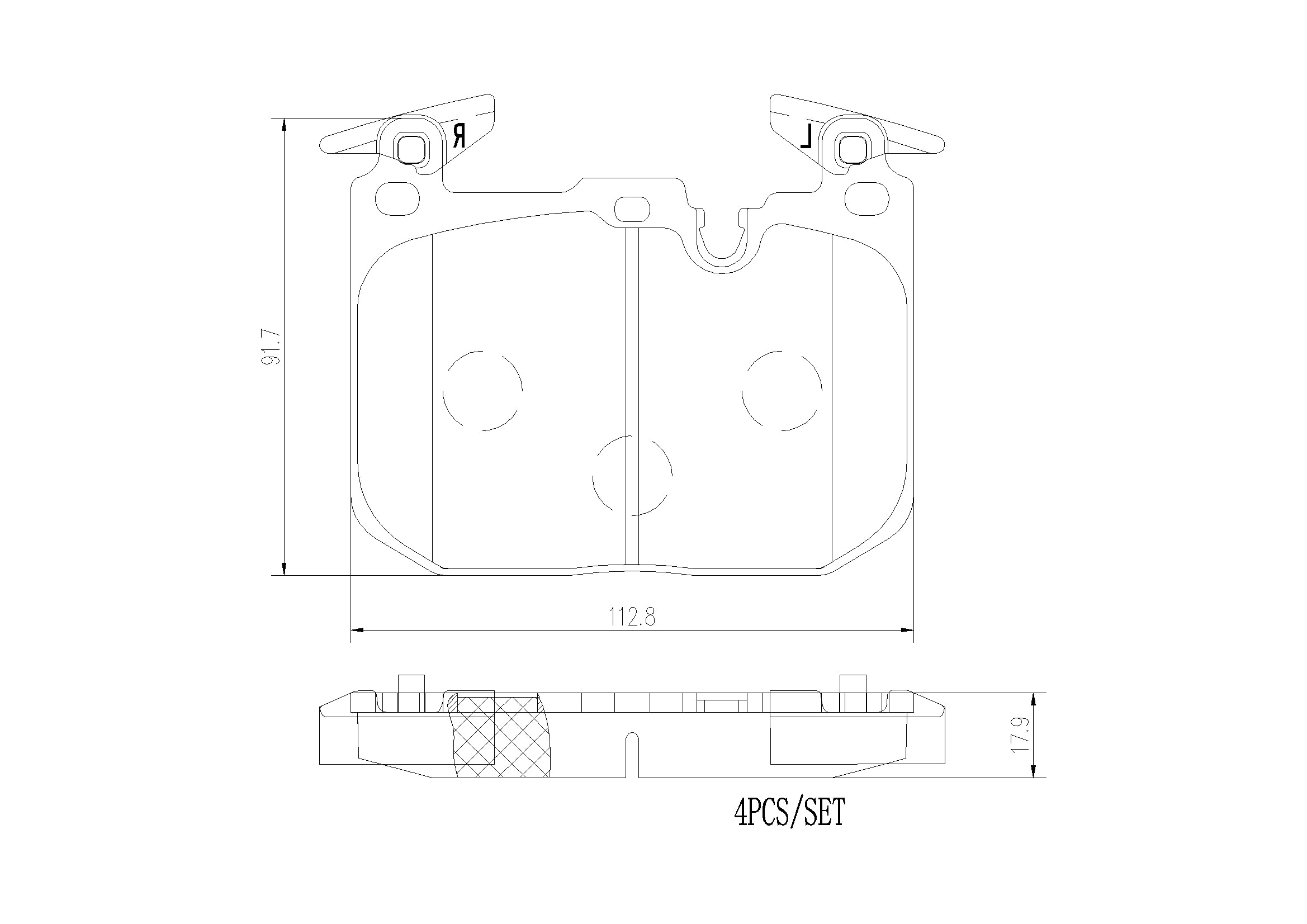 BMW Disc Brake Pad Set – Front (Ceramic) 34116878882 – Brembo P06096N