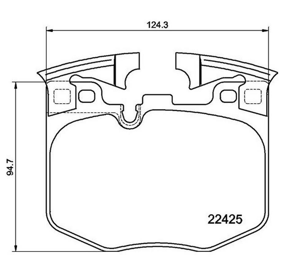 Brembo Disc Brake Pad Set – Front (Low-Met)