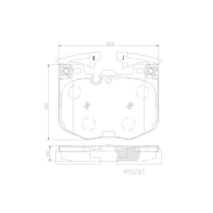 Brembo Disc Brake Pad Set – Front (Ceramic)