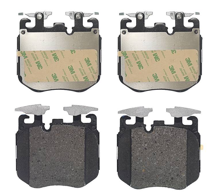 BMW Disc Brake Pad and Rotor Kit – Front and Rear (374mm/370mm) (Low-Met) 34106880078