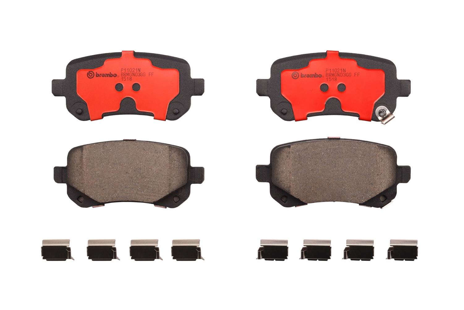 Volkswagen Disc Brake Pad and Rotor Kit – Front and Rear (302mm/305mm) (Ceramic) 7B0615301C