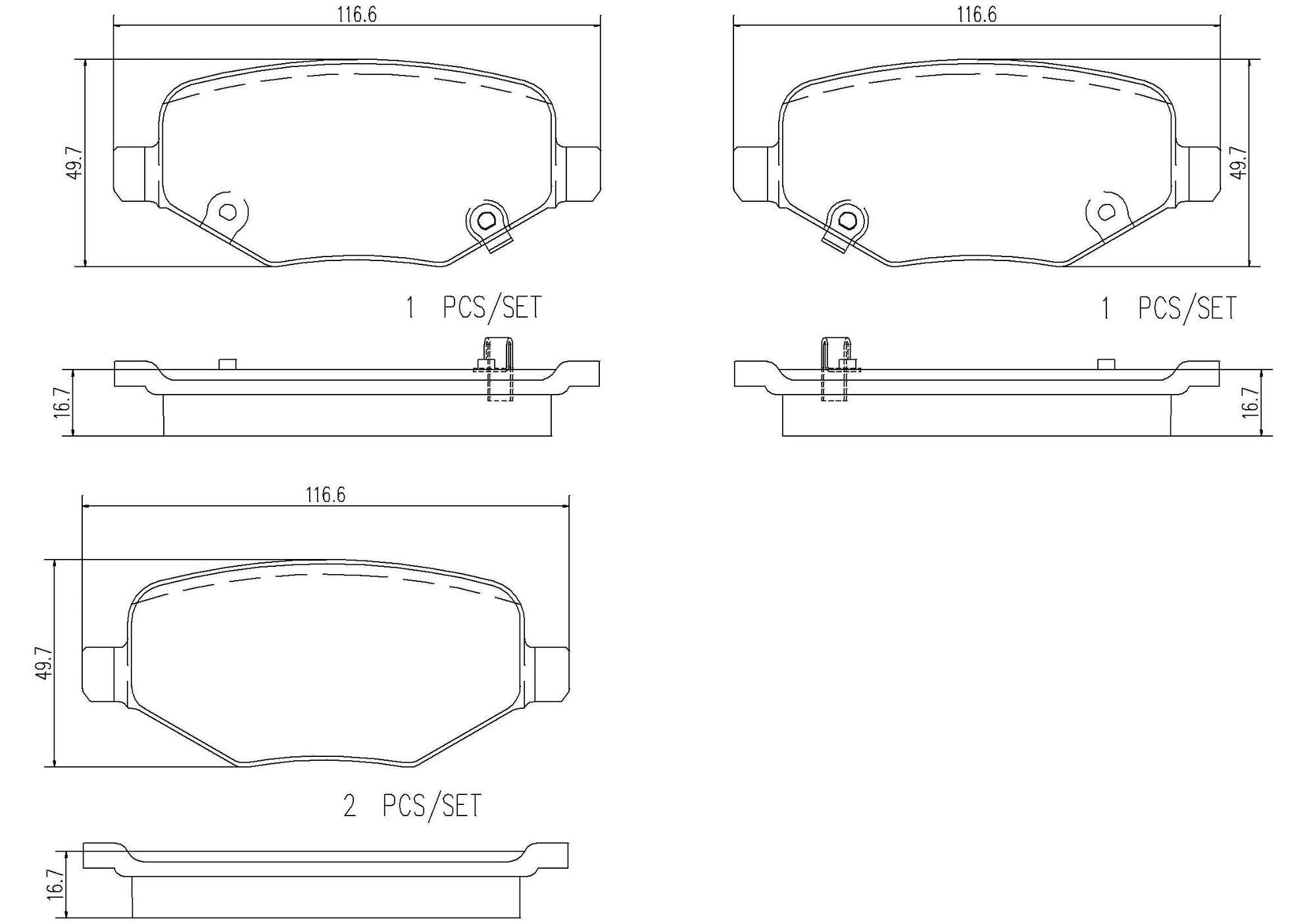 Volkswagen Disc Brake Pad and Rotor Kit – Front and Rear (302mm/305) (Ceramic) K04721995AB