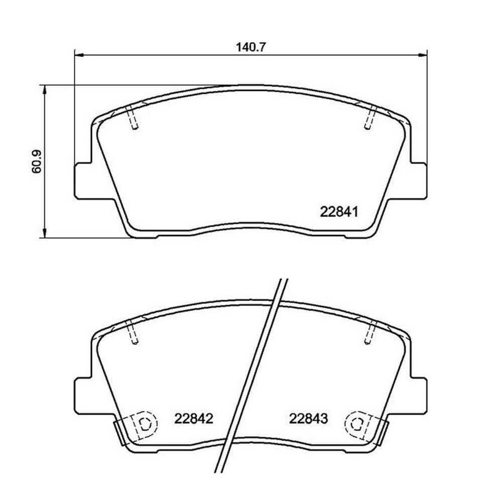 Brembo Disc Brake Pad Set – Rear (Low-Metallic)