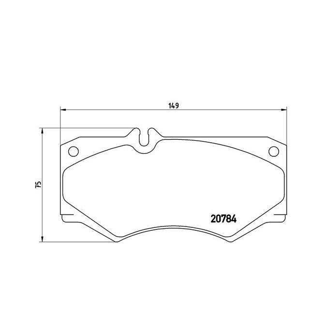 Mercedes Disc Brakes Kit –  Pads Front (Low-Metallic) 0084204020 – Brembo P50003