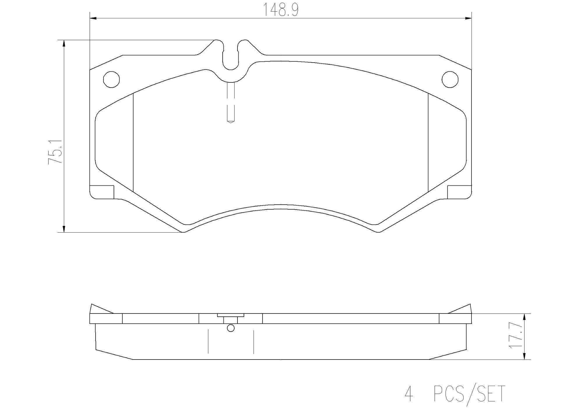 Mercedes Disc Brakes Kit –  Pads Front (Ceramic) 0084204020 – Brembo P50003N