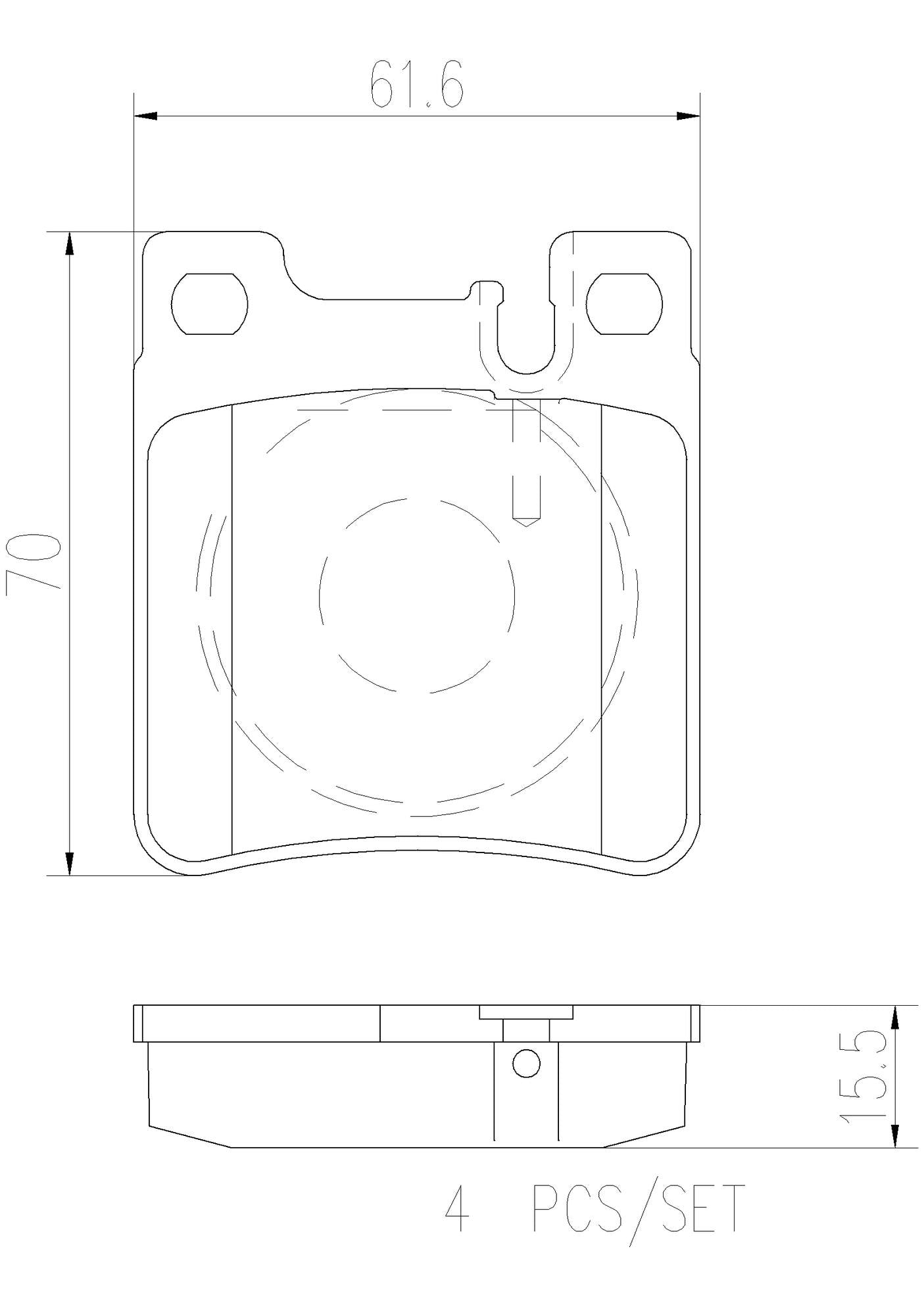 Mercedes-Benz Disc Brake Pad and Rotor Kit – Front and Rear (320mm/300mm) (Ceramic) 129421171264