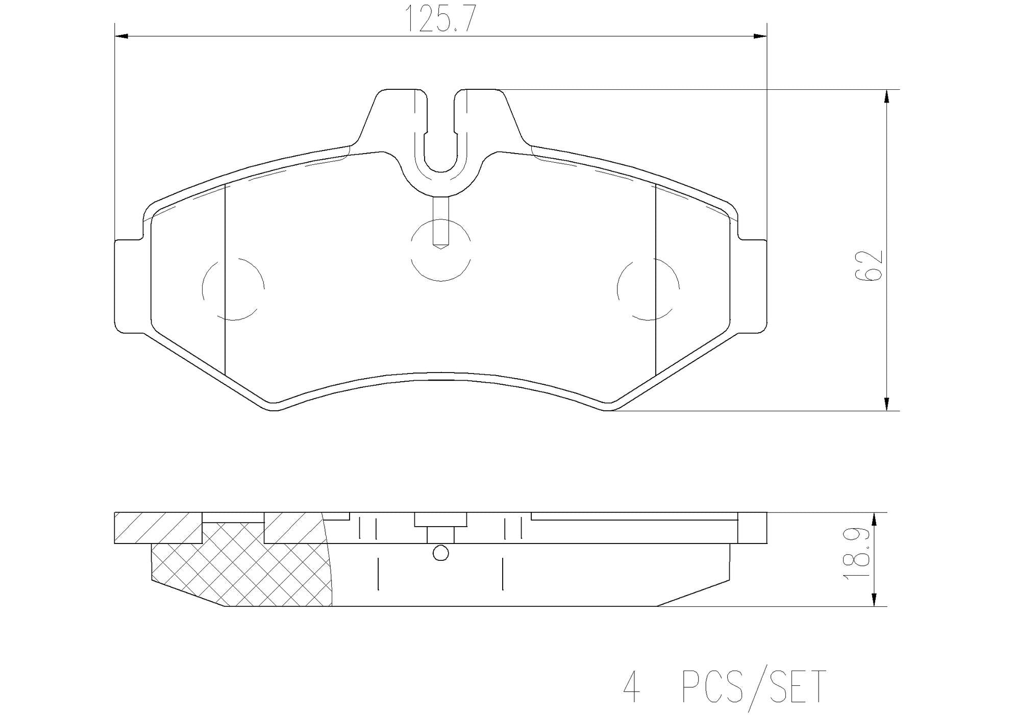 Mercedes-Benz Disc Brake Pad and Rotor Kit – Front and Rear (315mm/272mm) (Ceramic) 463 421 03 12