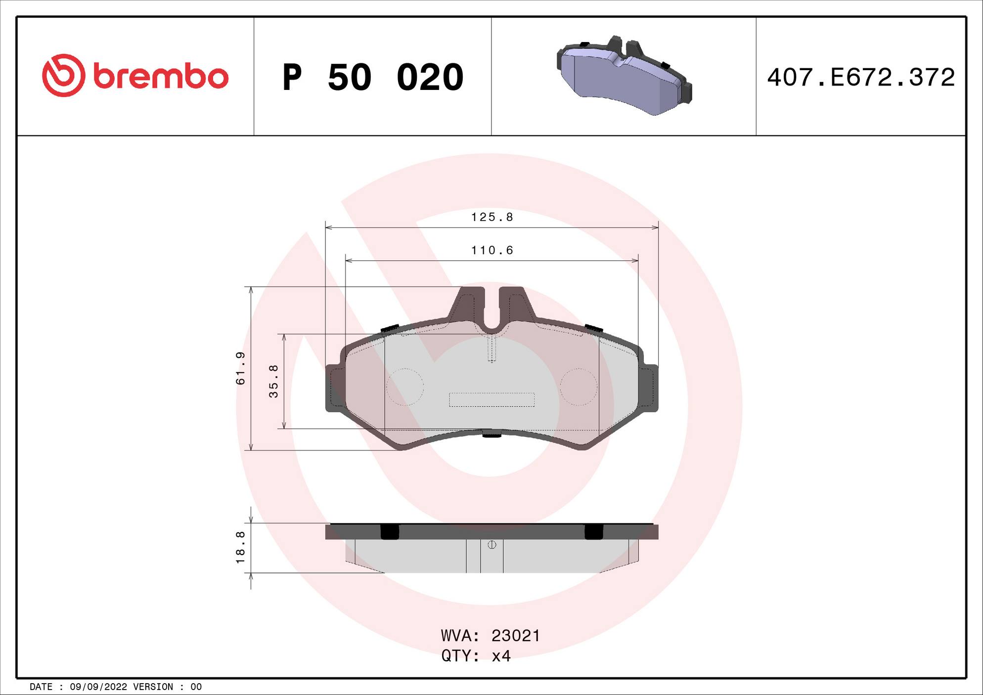 Mercedes-Benz Disc Brake Pad and Rotor Kit – Front and Rear (315mm/272mm) (Low-Met) 463 421 03 12