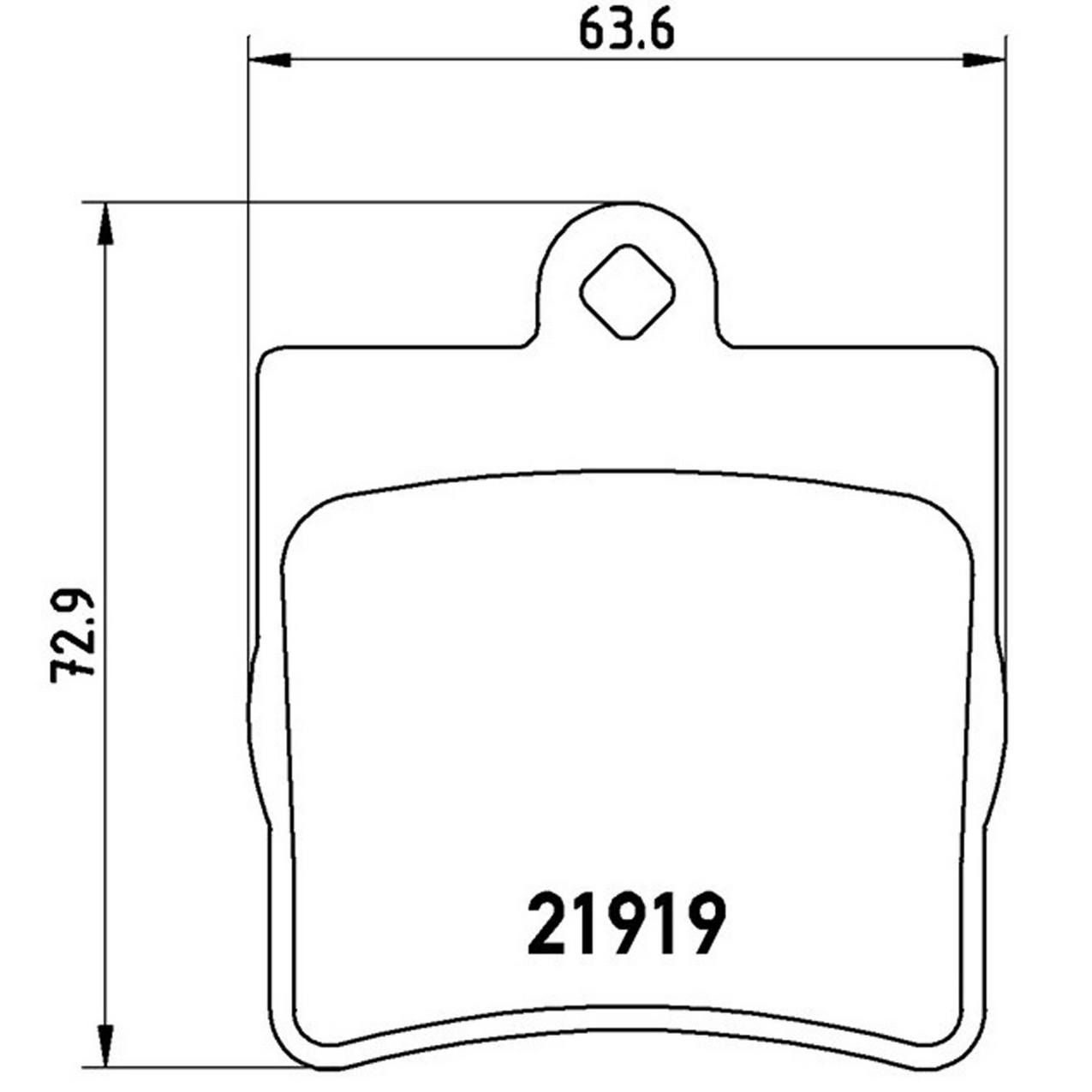 Mercedes-Benz Disc Brake Pad and Rotor Kit – Front and Rear (330mm/278mm) (Low-Met) 2034211312