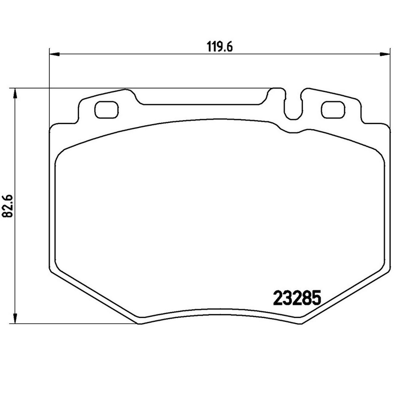 Mercedes-Benz Disc Brake Pad and Rotor Kit – Front and Rear (330mm/300mm) (Low-Met) 2204212512