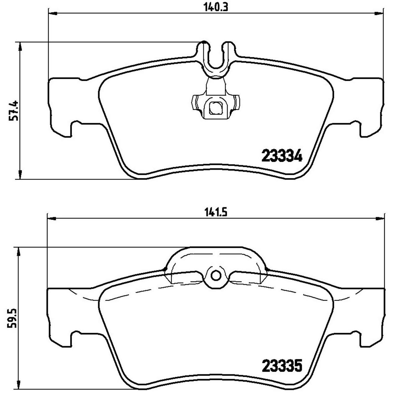 Mercedes-Benz Disc Brake Pad and Rotor Kit – Front and Rear (295mm/300mm) (Low-Met) 2114210812