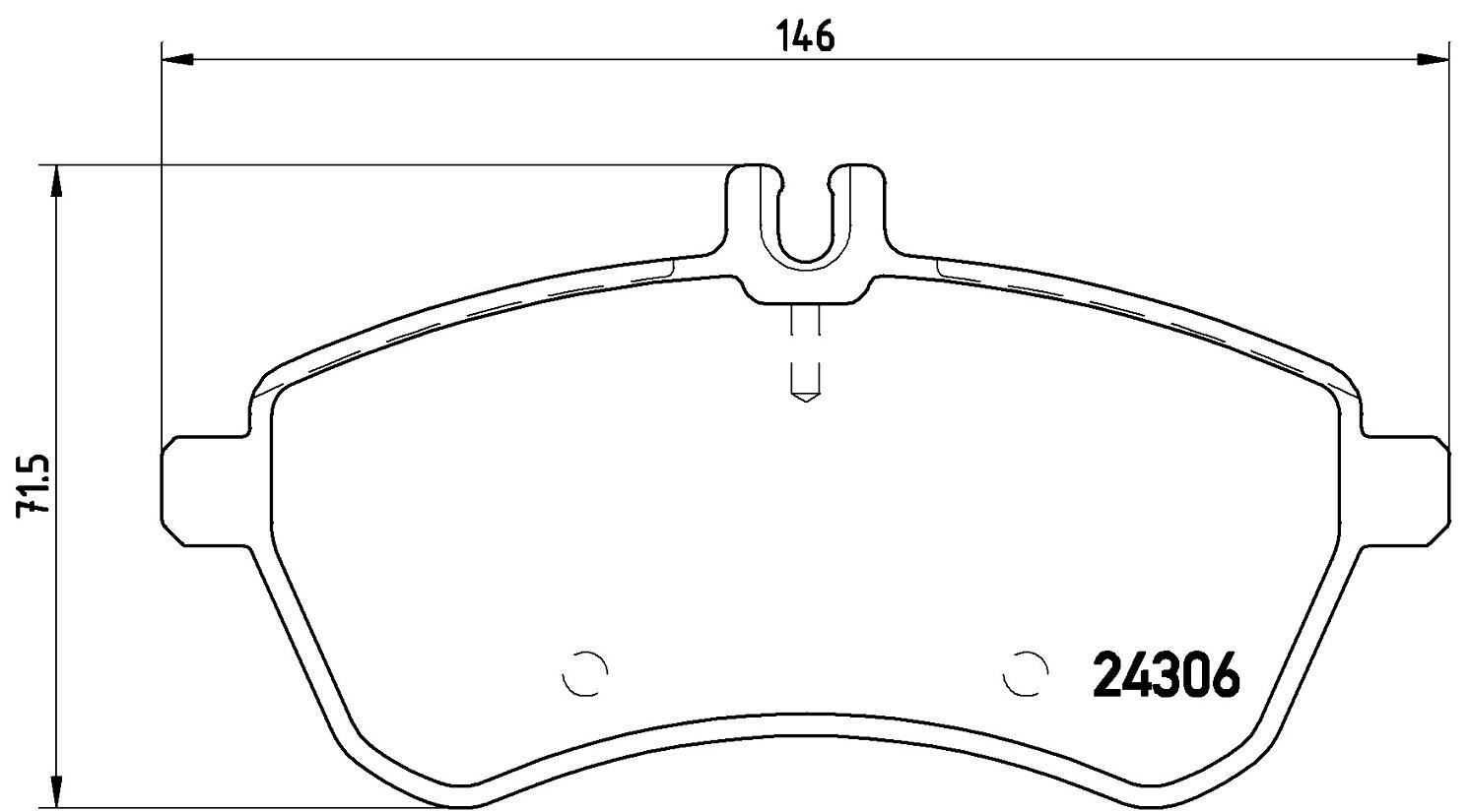 Mercedes Disc Brakes Kit –  Pads Front (Low-Metallic) 0074209220 – Brembo P50067