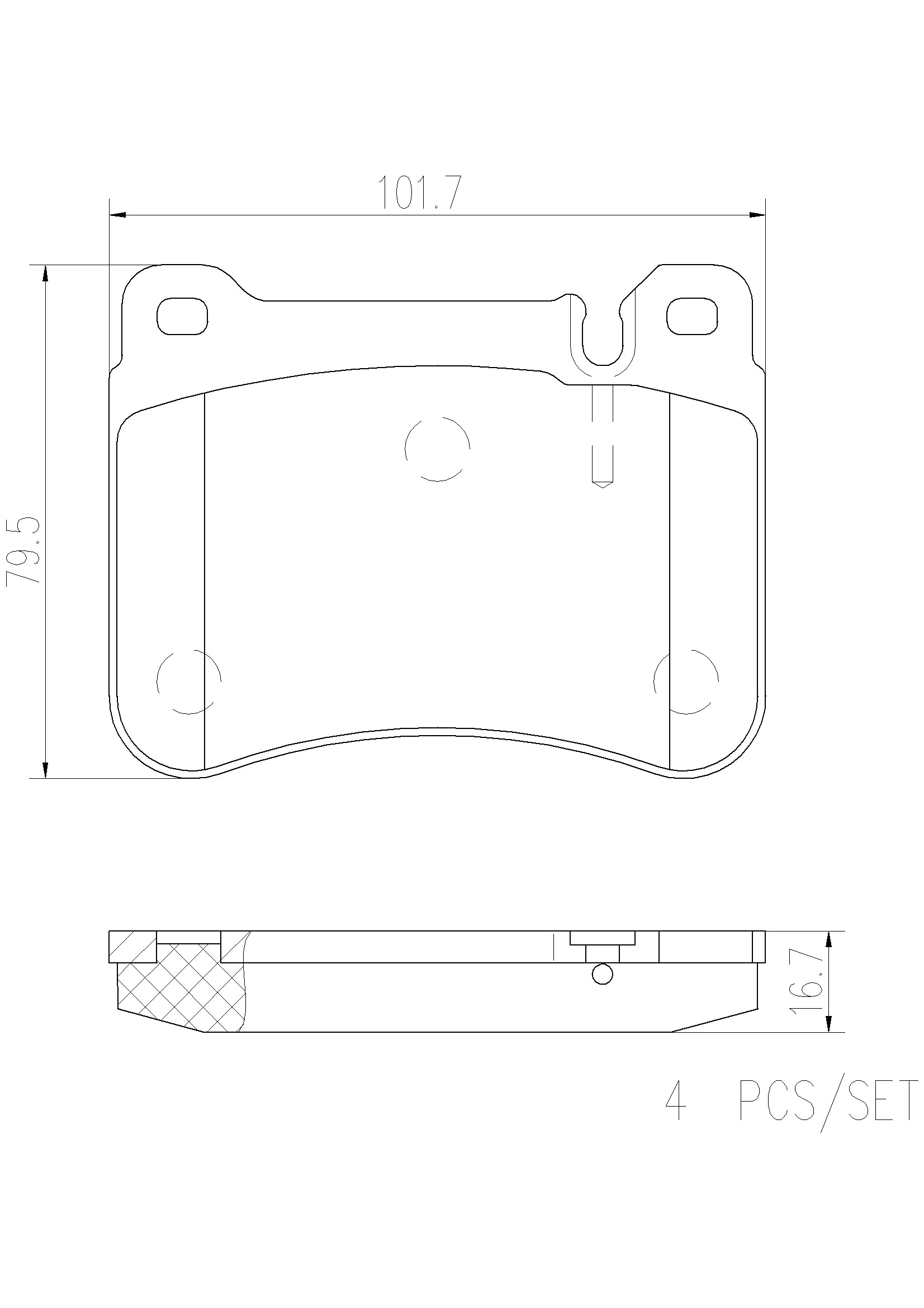 Mercedes Disc Brakes Kit –  Pads Front (Ceramic) – Brembo P50073N