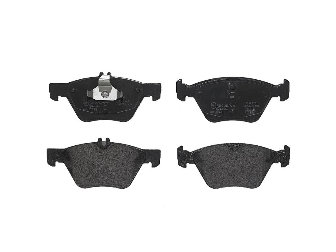 Mercedes Disc Brakes Kit –  Pads Front (Low-Metallic) 004420072041 – Brembo P50075