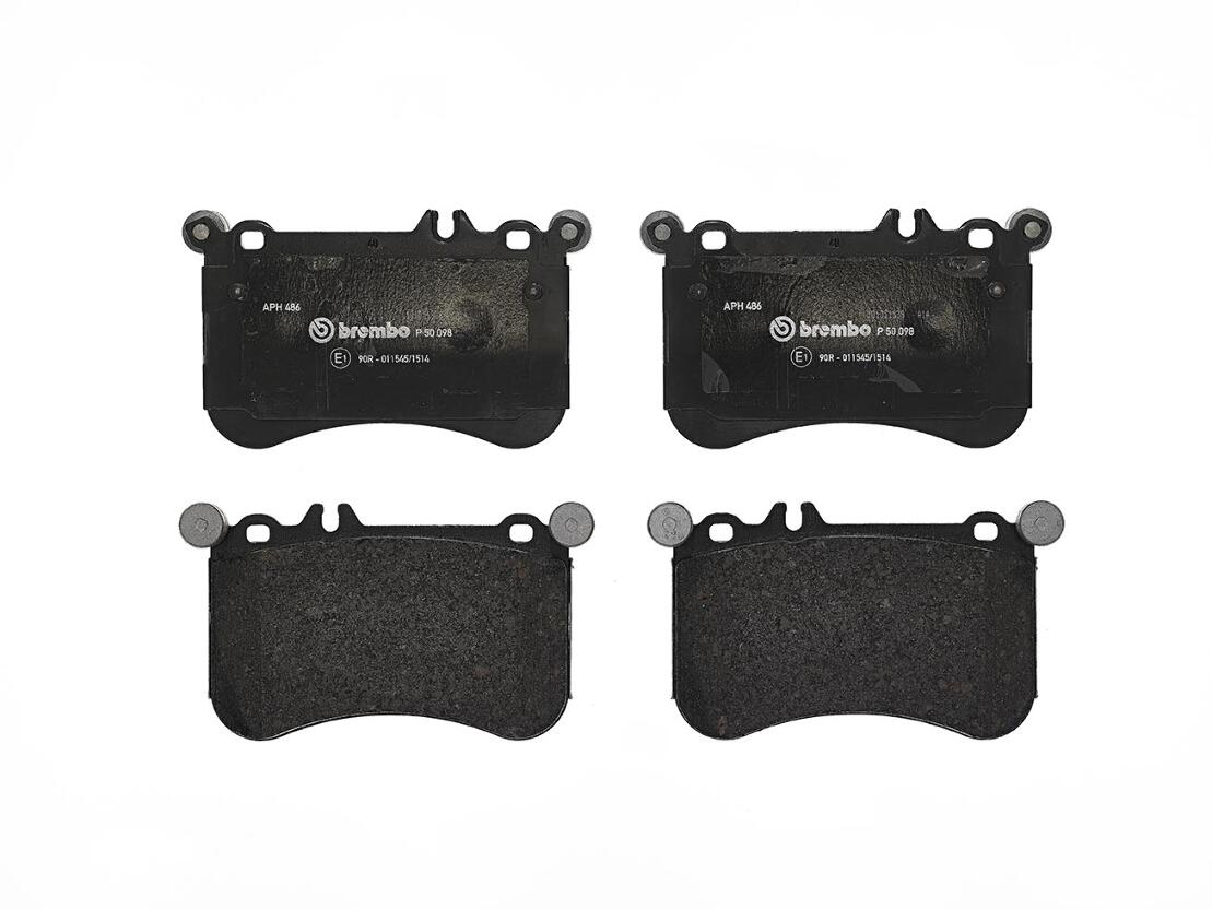 Mercedes Disc Brakes Kit –  Pads Front (Low-Metallic) 0074209920 – Brembo P50098