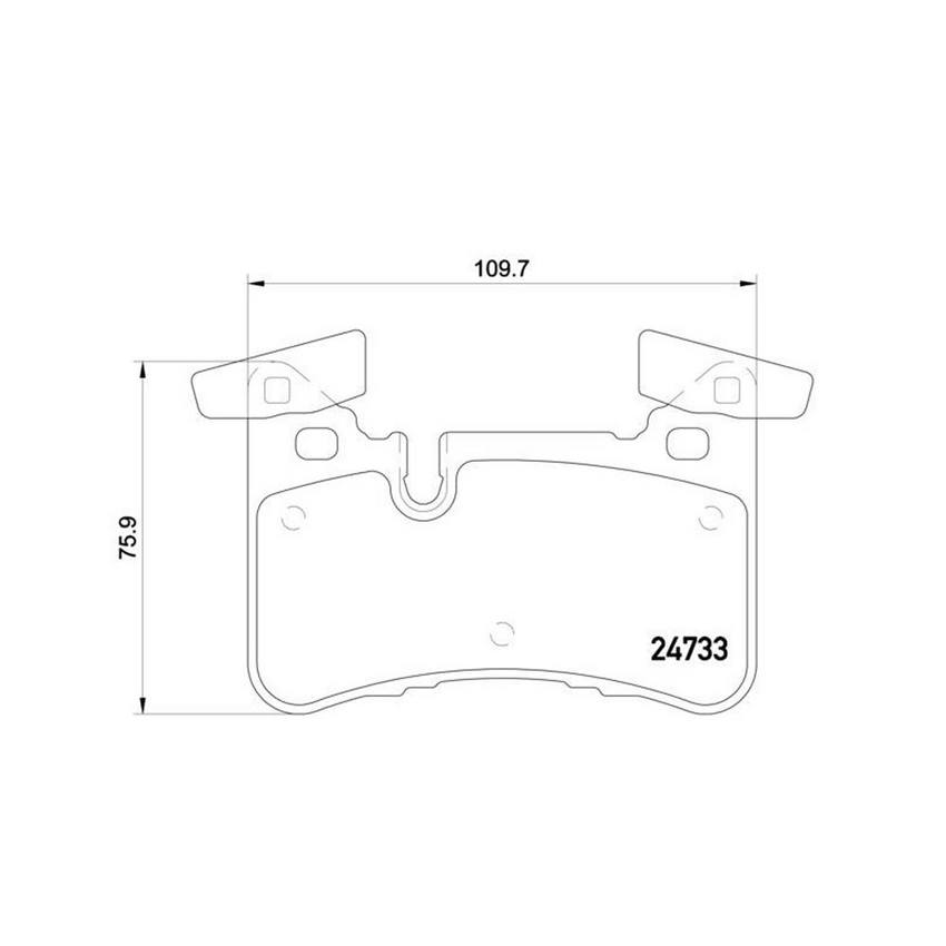 Mercedes-Benz Disc Brake Pad and Rotor Kit – Rear (360mm) (Low-Met) 2124230412