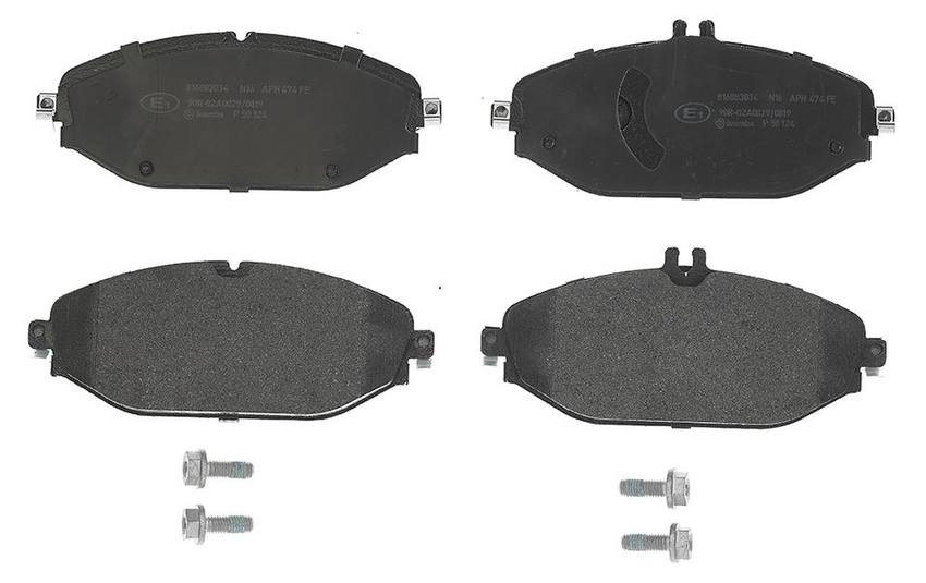 Mercedes Disc Brakes Kit –  Pads Front (Low-Met) 0084203820 – Brembo P50124