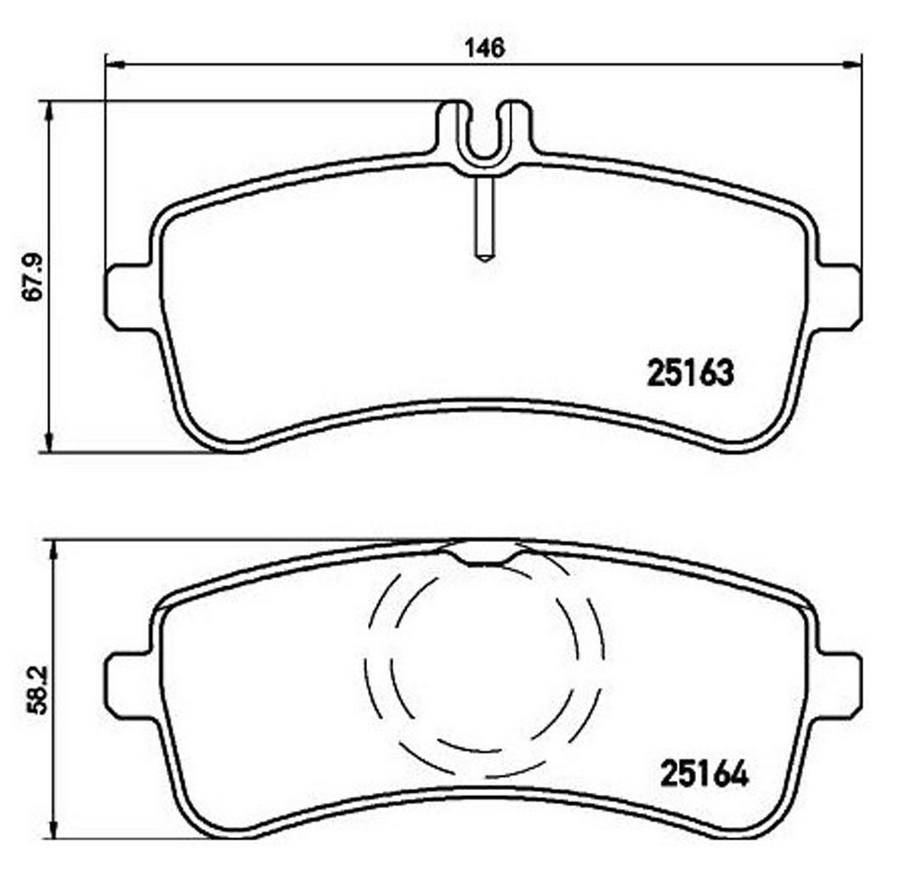 Brembo Disc Brake Pad Set – Rear (Ceramic)