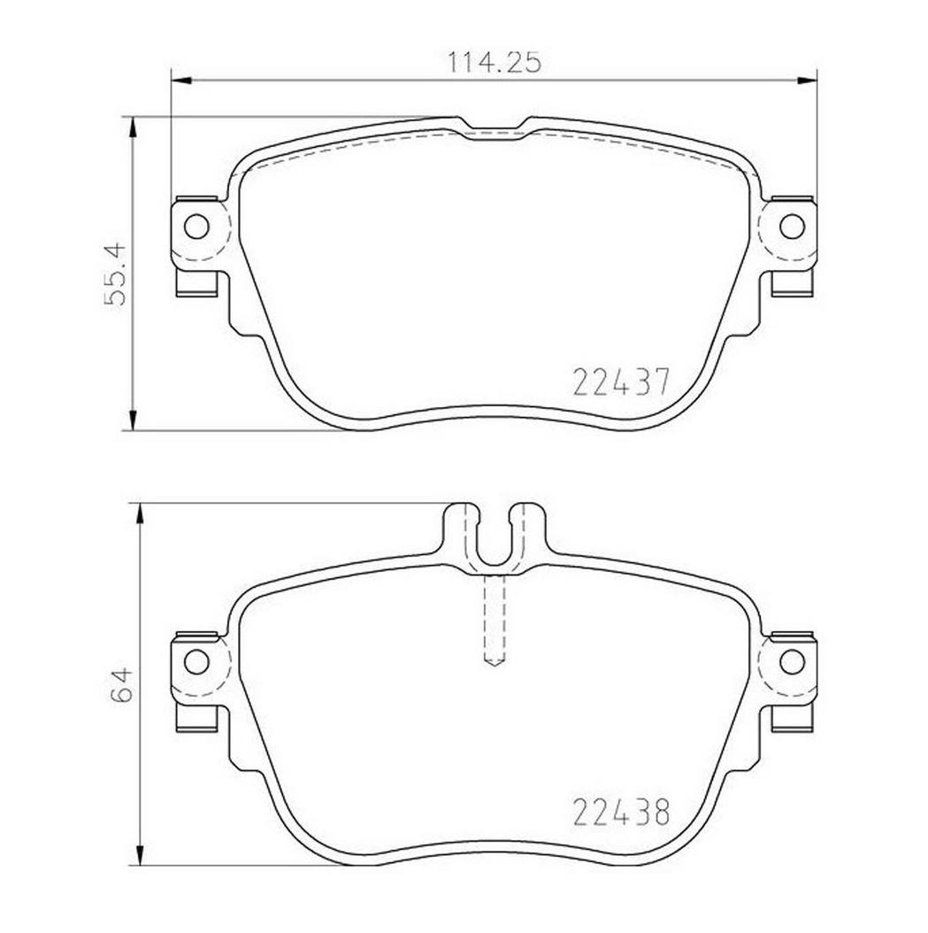 Brembo Disc Brake Pad Set – Rear (Low-Metallic)