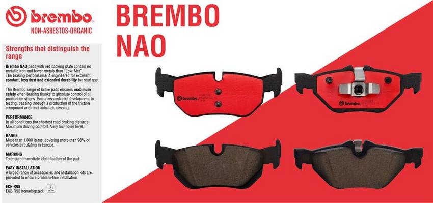 Brembo Disc Brake Pad Set – Rear (Ceramic)