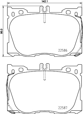 Mercedes Disc Brakes Kit –  Pads Front (Low-Met) 0004209000 – Brembo P50139