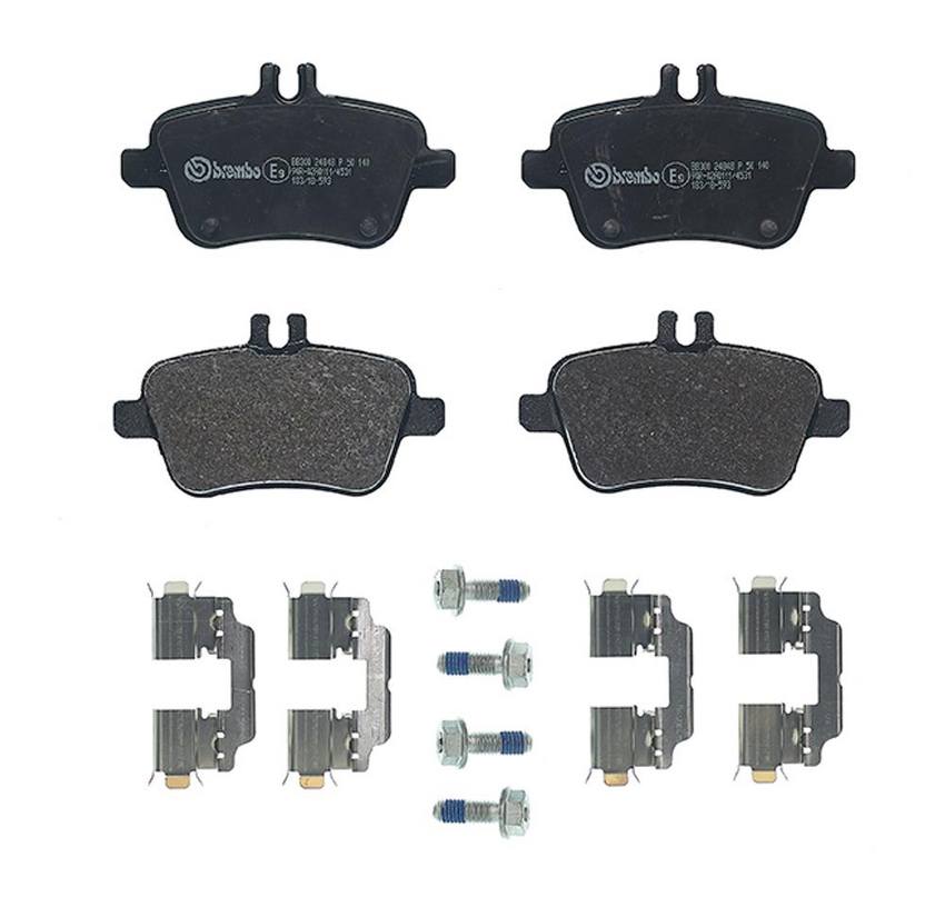 Mercedes Disc Brakes Kit –  Brembo Pads Rear (Low-Met) 0074209620 – Brembo P50140