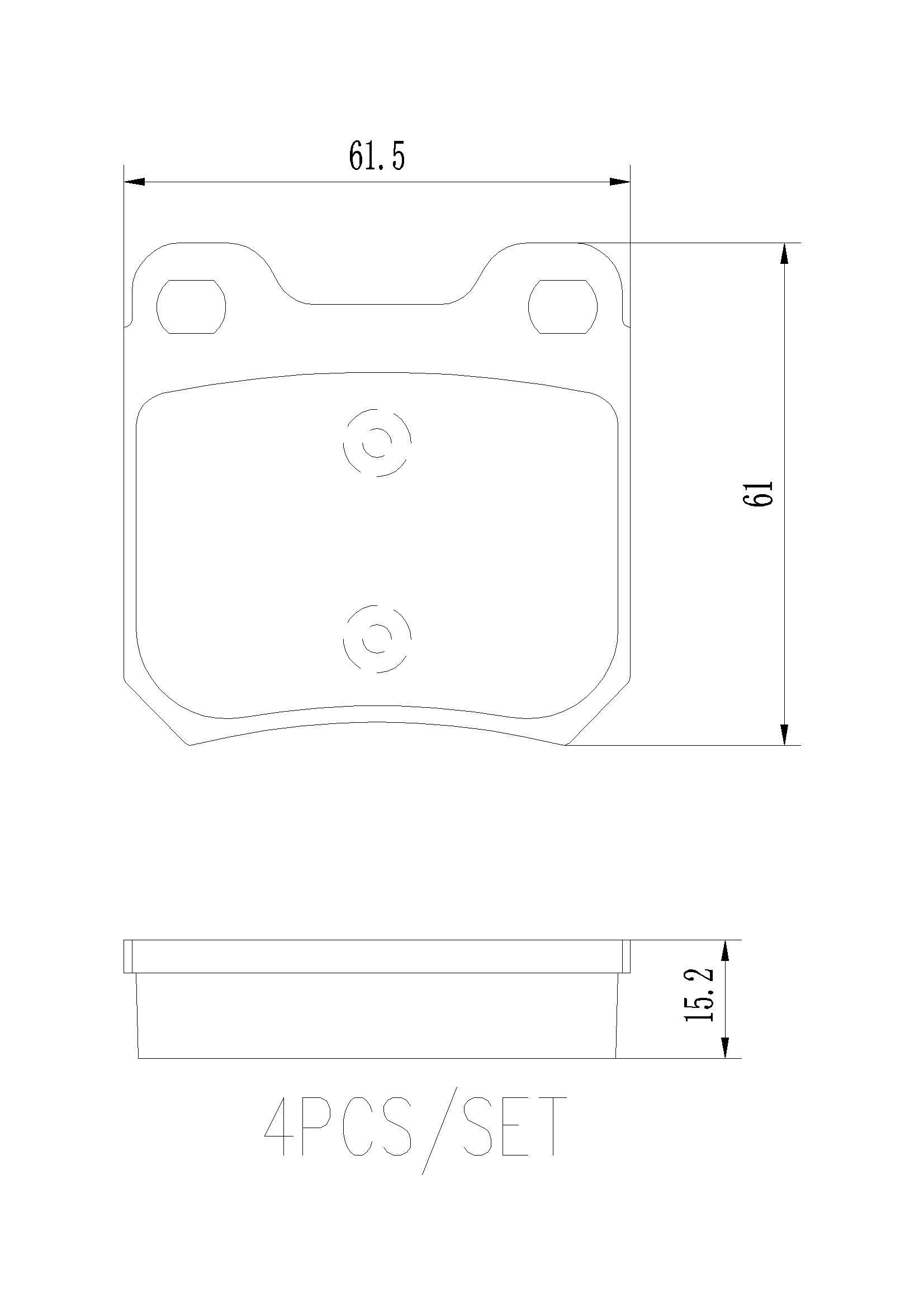 SAAB Disc Brake Pad Set – Rear (Ceramic) 4837241 – Brembo P59014N