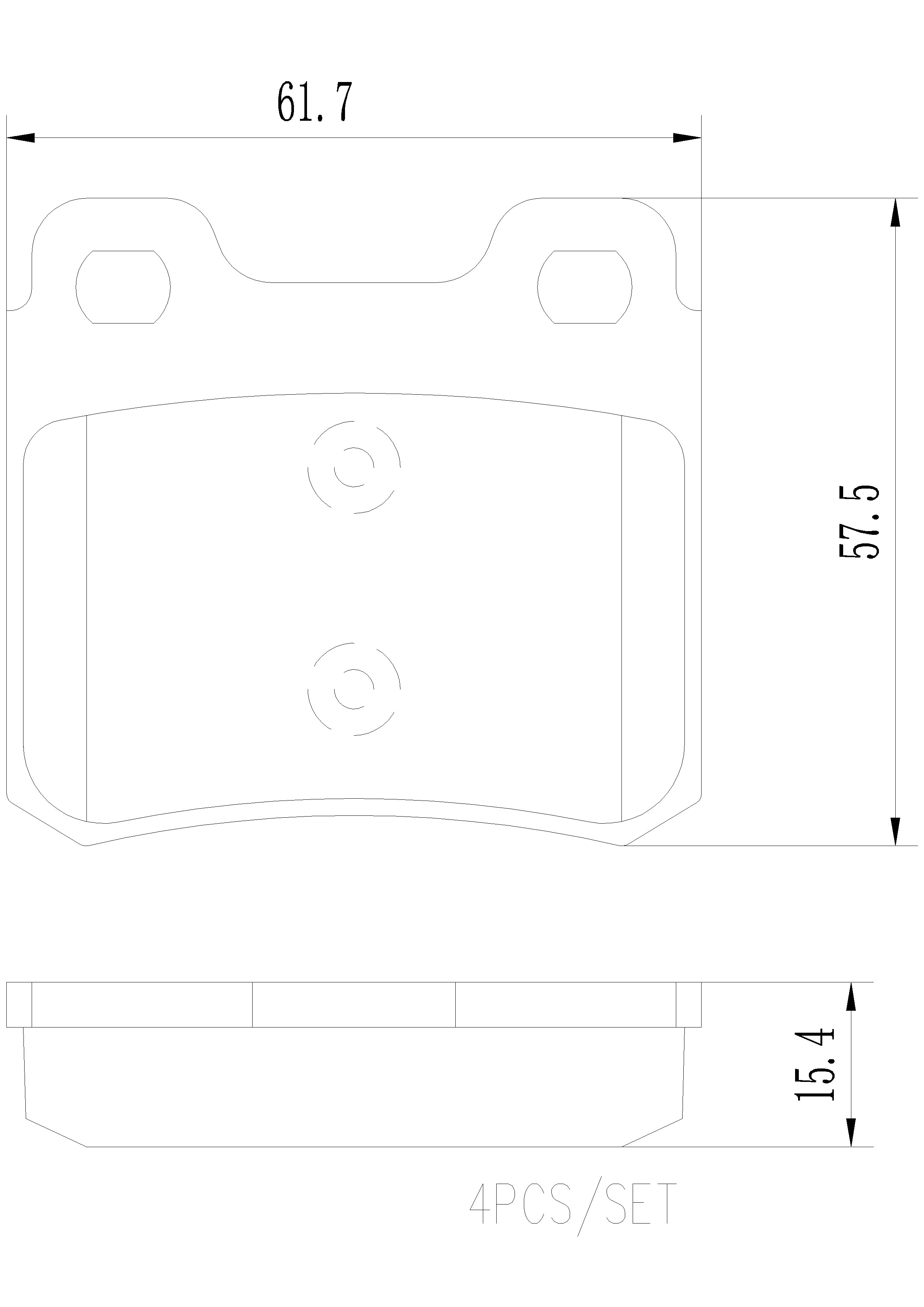 SAAB Disc Brake Pad Set – Rear (Ceramic) 32017603 – Brembo P59018N