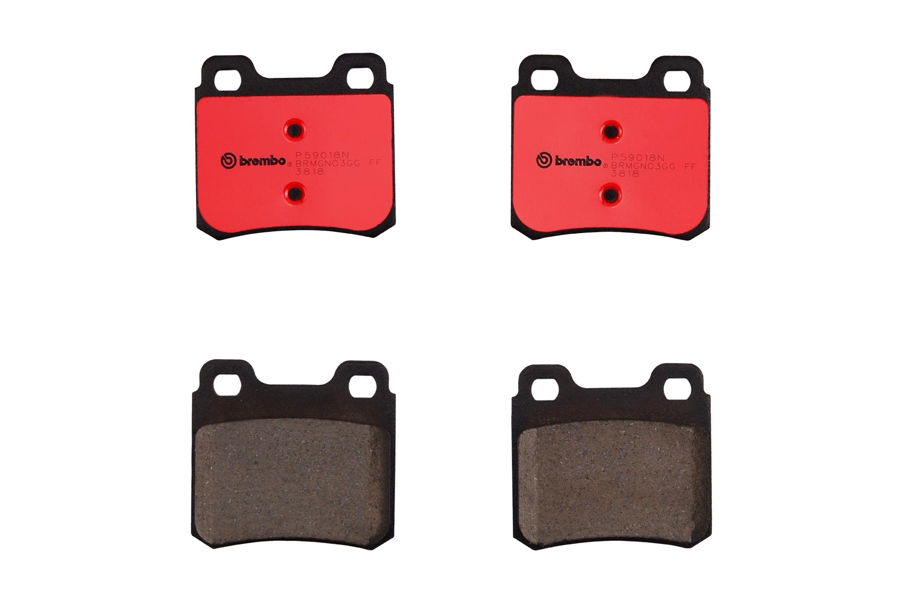 SAAB Disc Brake Pad Set – Rear (Ceramic) 32017603 – Brembo P59018N