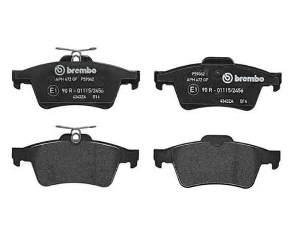 Jaguar SAAB Disc Brake Pad Set – Rear (Low-Metallic) 31341331 – Brembo P59042