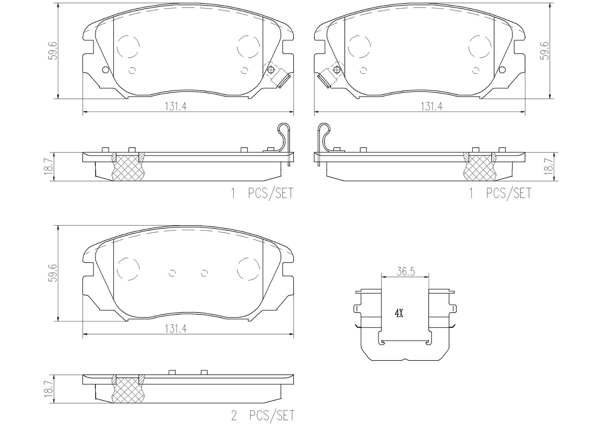 Brembo Disc Brake Pad Set – Front (Ceramic)