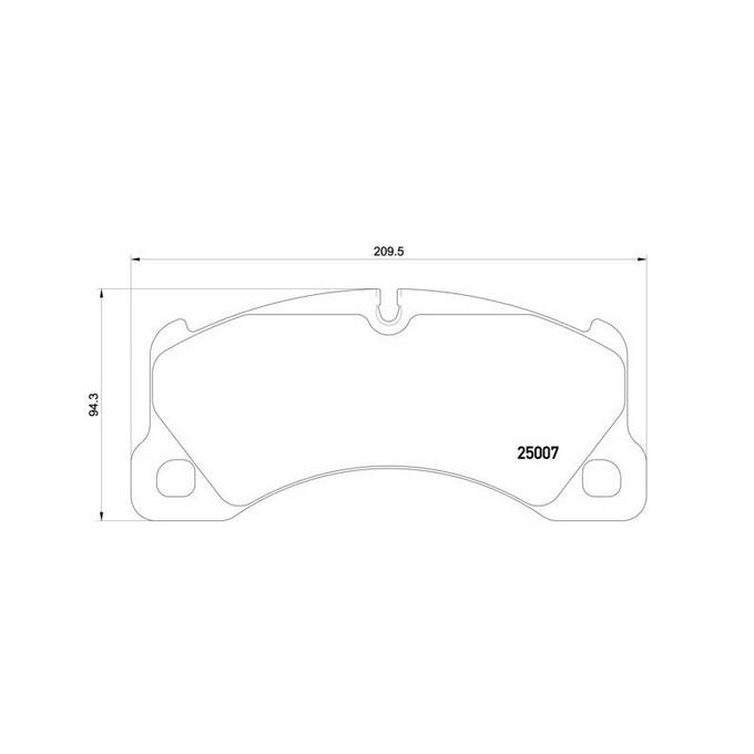 Porsche Disc Brake Pad Kit – Front and Rear (Low-Met) 7P0698151C