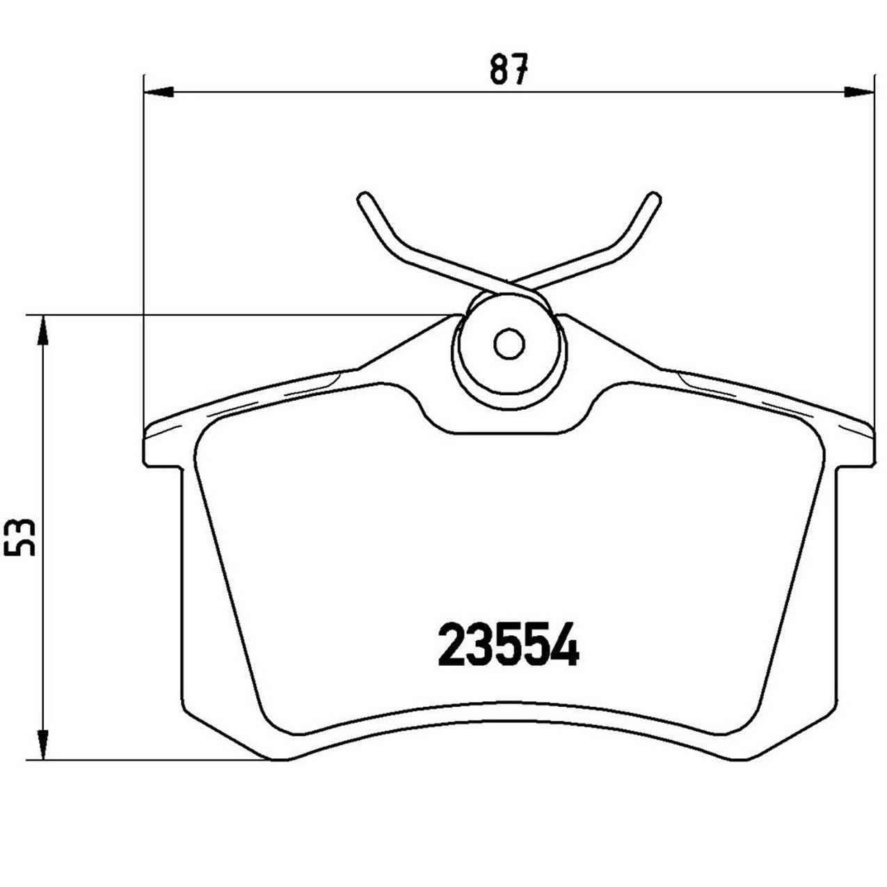 Volkswagen Disc Brake Pad and Rotor Kit – Front and Rear (282mm/245mm) (Low-Met) 8E0615301C