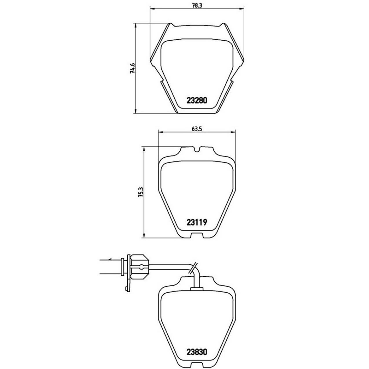 Audi Disc Brake Pad and Rotor Kit – Front and Rear (321mm/255mm) (Low-Met) 8E0615301AD