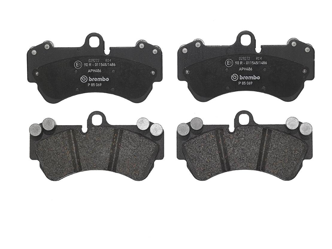 Porsche VW Disc Brake Pad Set – Front (Low-Metallic) 7L0698151S – Brembo P85069