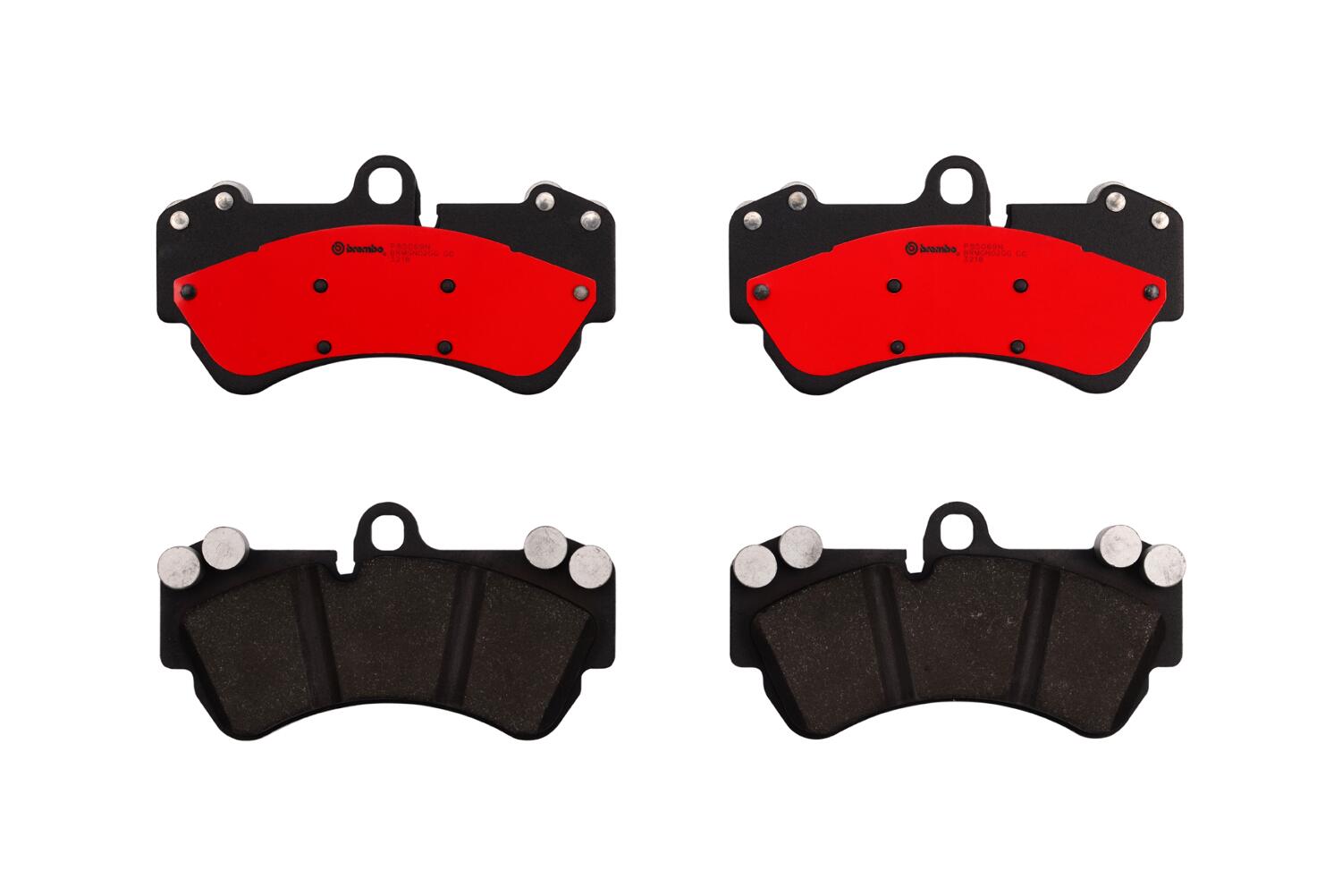 Porsche VW Disc Brake Pad Set – Front (Ceramic) 7L0698151S – Brembo P85069N