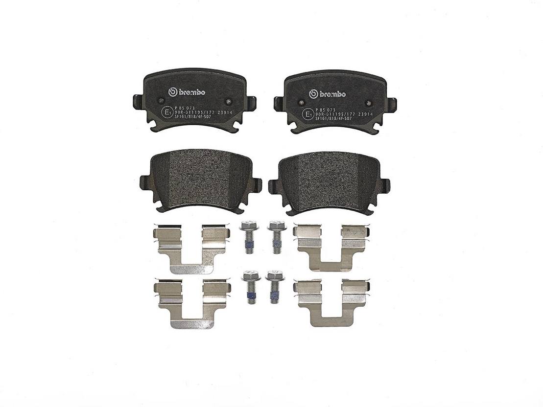 Volkswagen Disc Brake Pad Kit – Front and Rear (Low-Met) 7N0698151D