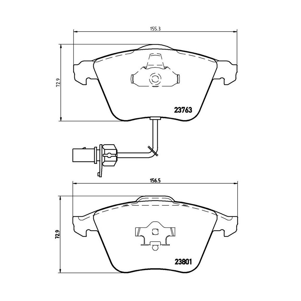 Audi Disc Brake Pad and Rotor Kit – Front (321mm) (Low-Met) 4F0615301E