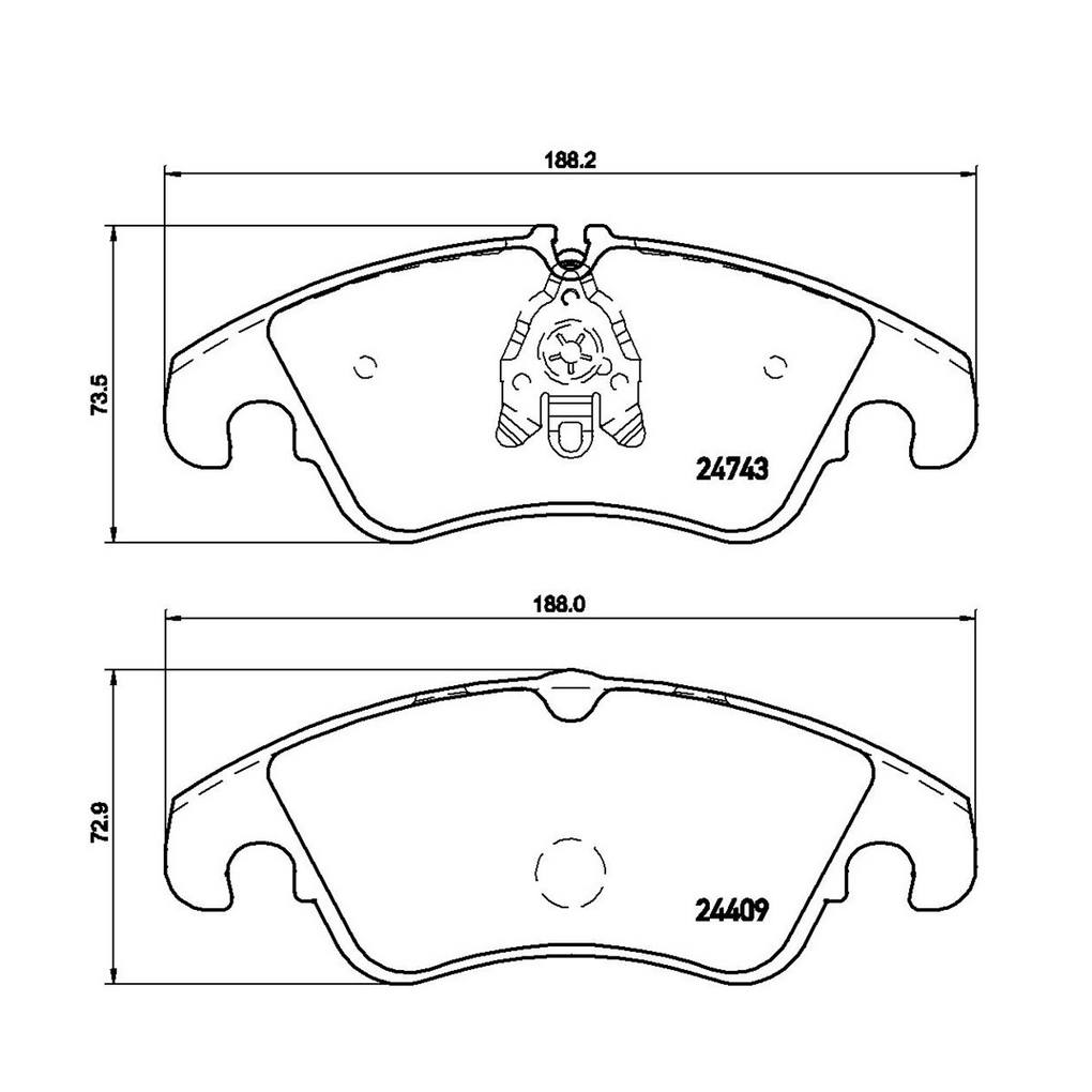 Audi Disc Brake Pad and Rotor Kit – Front and Rear (320mm/300mm) (Low-Met) 8R0615301F