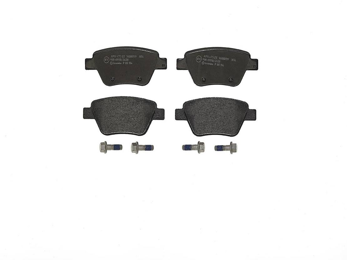 Volkswagen Disc Brake Pad and Rotor Kit – Front and Rear (312mm/282mm) (Xtra) (Low-Met) 5Q0615301F