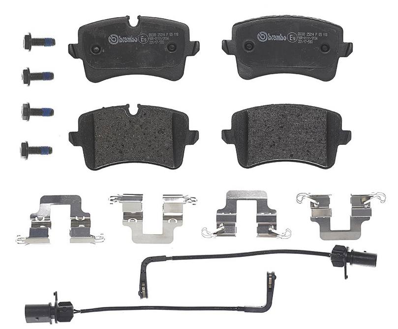 Audi Disc Brake Pad and Rotor Kit – Front and Rear (356mm/330mm) (Low-Met) 4G0615301T