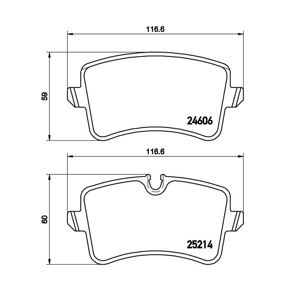 Audi Disc Brake Pad and Rotor Kit – Front and Rear (356mm/330mm) (Low-Met) 4G0615301T