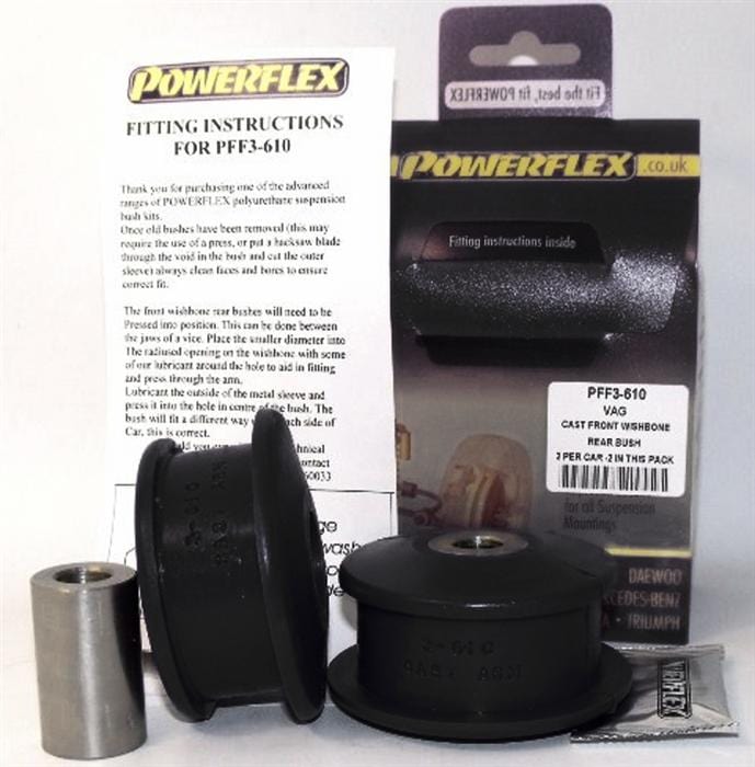 Powerflex Black Front Control Arm Rear Bushing - Mk4 VW R32 | MK1 Audi TT