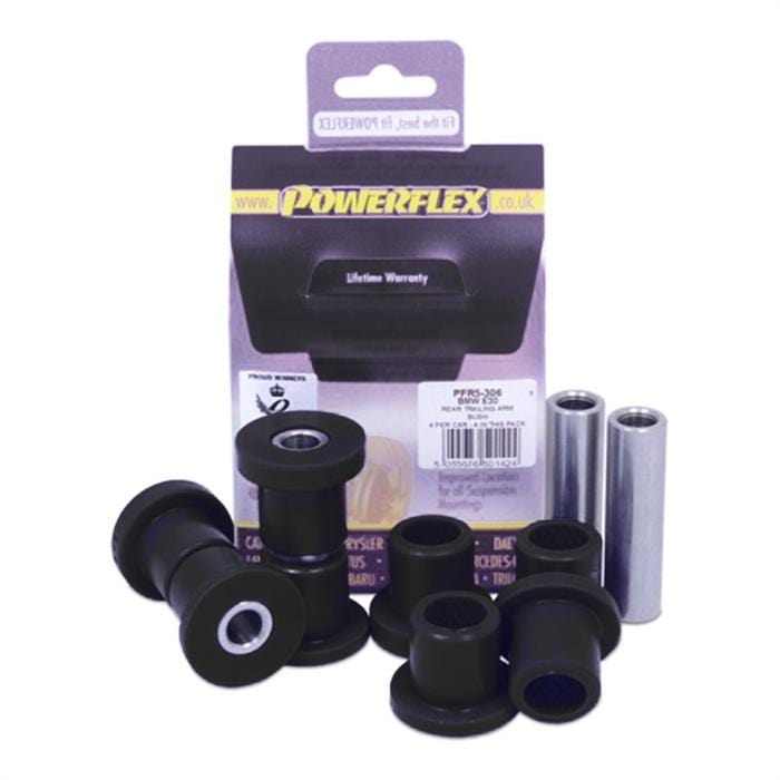 Powerflex Black Rear Trailing Arm Bushings (Outer & Inner) - BMW | E30 | E36 318ti