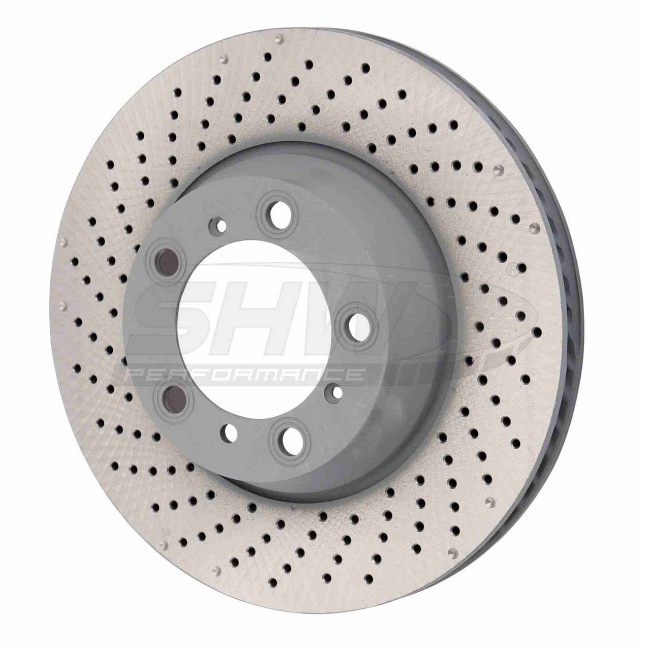 Porsche Brake Rotor – Rear Driver Left (330mm) (Drilled) 99635240502