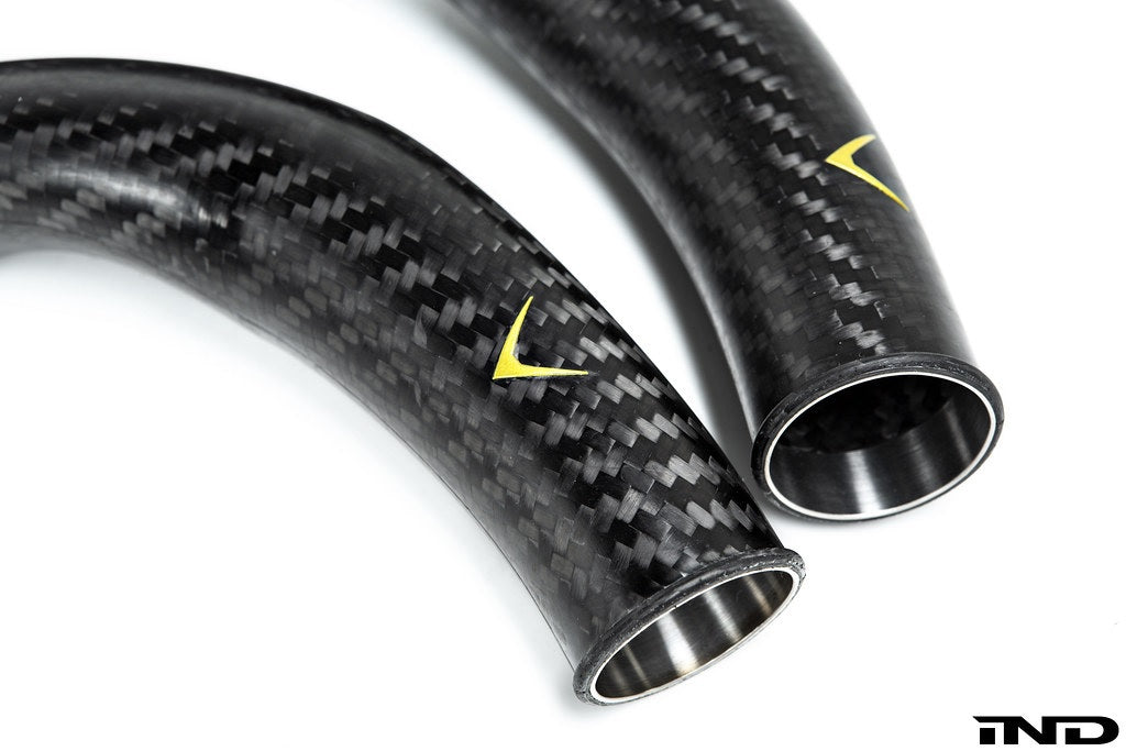 Eventuri BMW F8X M2C M3 M4 S55 Black Carbon Charge Pipe Set - Matte