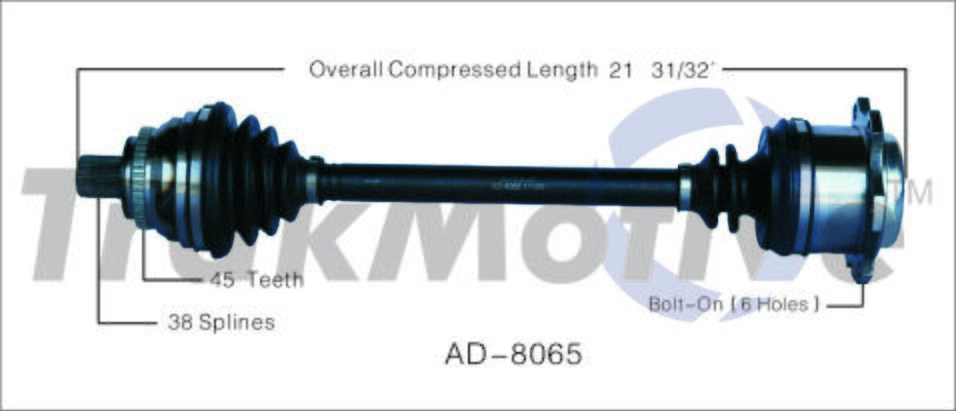 CV Axle Shaft – Front Passenger Side