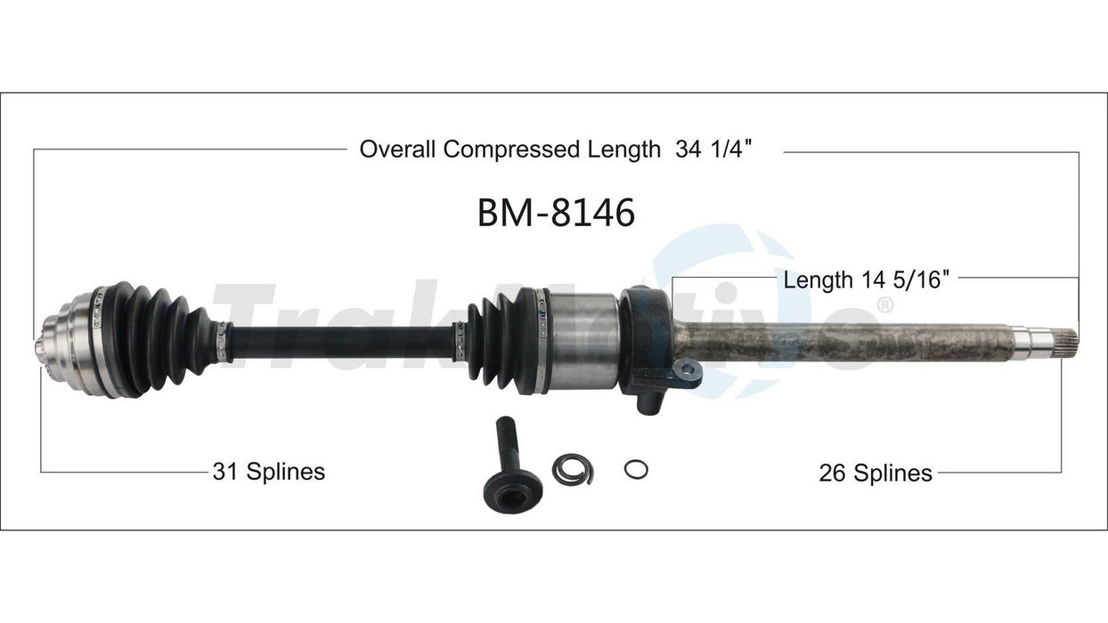 CV Axle Shaft – Front Passenger Side
