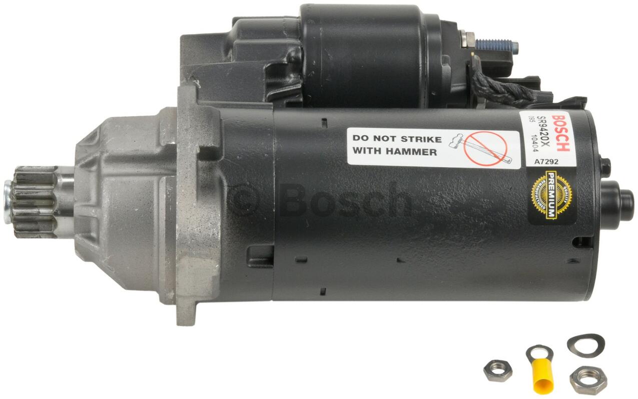 Audi VW Starter Motor (Rebuilt) (Bosch) 02M911023PX – Bosch SR9420X